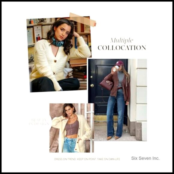 Chunky Knit Cardigan Open Front Long Sleeve Loose Fit Cable Knit Sweater - Picture 5 of 7